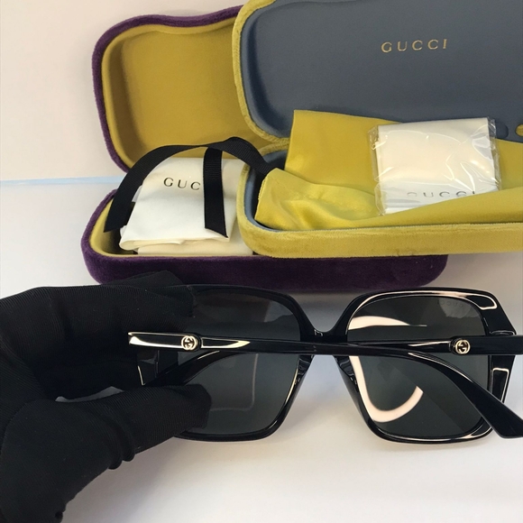 💯 Original GUCCI GG Sunglasses GG0533SA Black - Picture 11 of 11